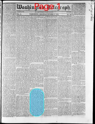 Page thumbnail for Washington Telegraph