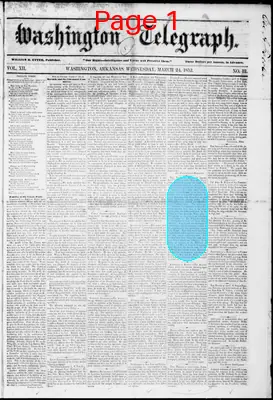 Page thumbnail for Washington Telegraph