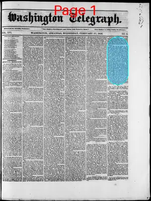 Page thumbnail for Washington Telegraph