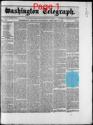 Page thumbnail for Washington Telegraph