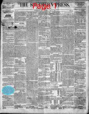 Page thumbnail for The Southern Press