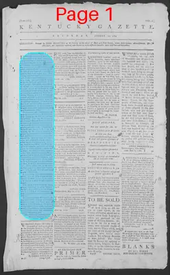 Page thumbnail for The Kentucky Gazette