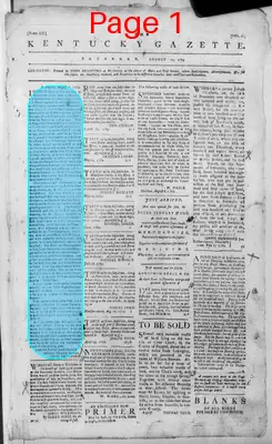 Page thumbnail for The Kentucky Gazette