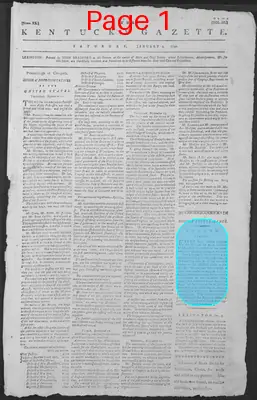 Page thumbnail for The Kentucky Gazette