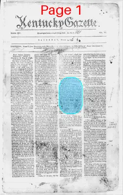 Page thumbnail for The Kentucky Gazette