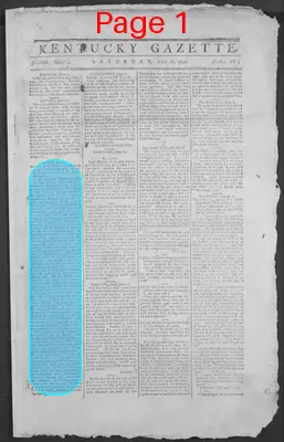 Page thumbnail for The Kentucky Gazette