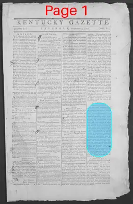Page thumbnail for The Kentucky Gazette