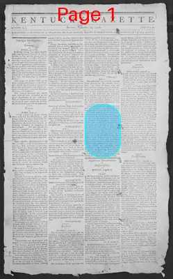 Page thumbnail for The Kentucky Gazette
