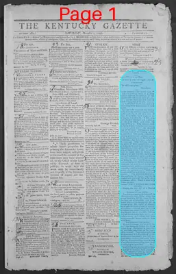 Page thumbnail for The Kentucky Gazette
