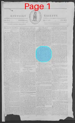 Page thumbnail for The Kentucky Gazette