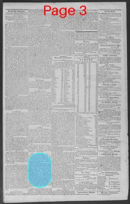 Page thumbnail for Kentucky Gazette