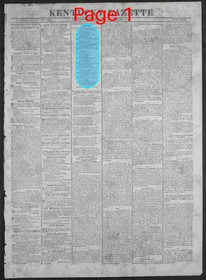 Page thumbnail for Kentucky Gazette