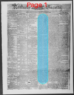 Page thumbnail for Kentucky Gazette