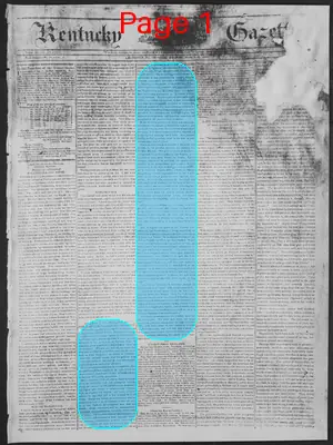 Page thumbnail for Kentucky Gazette