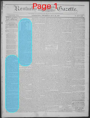 Page thumbnail for Kentucky Gazette