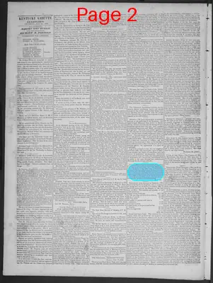 Page thumbnail for Kentucky Gazette