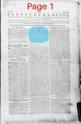Page thumbnail for The Kentucke Gazette