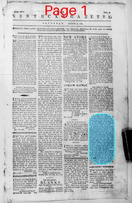 Page thumbnail for The Kentucke Gazette