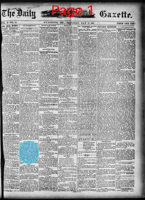 Page thumbnail for The Daily Gazette