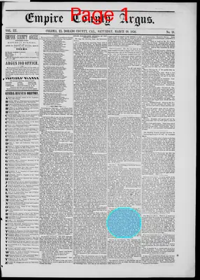 Page thumbnail for The Empire County Argus