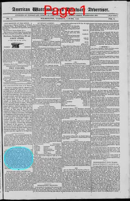 Page thumbnail for American Watchman And Delaware Advertiser