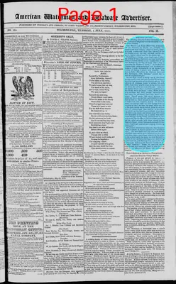 Page thumbnail for American Watchman And Delaware Advertiser