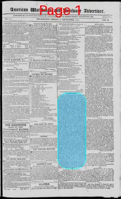 Page thumbnail for American Watchman And Delaware Advertiser