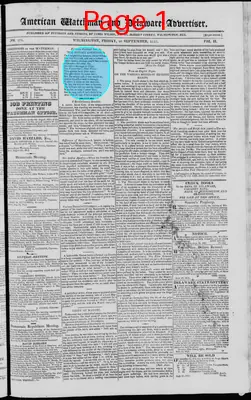 Page thumbnail for American Watchman And Delaware Advertiser