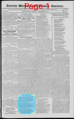 Page thumbnail for American Watchman And Delaware Advertiser