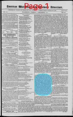 Page thumbnail for American Watchman And Delaware Advertiser