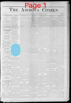 Page thumbnail for Arizona Citizen