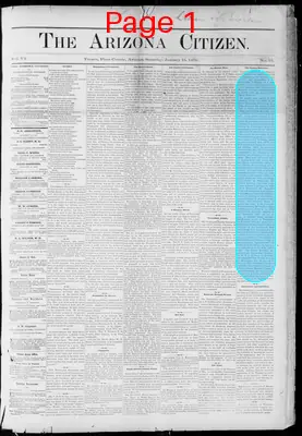 Page thumbnail for Arizona Citizen