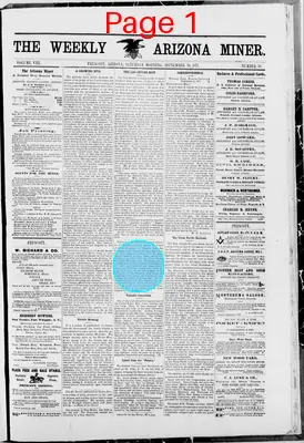 Page thumbnail for The Weekly Arizona Miner