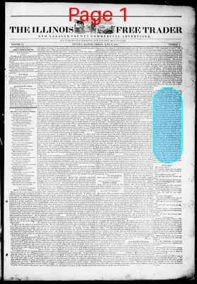 Page thumbnail for The Illinois Free Trader And Lasalle County Commercial Advertiser