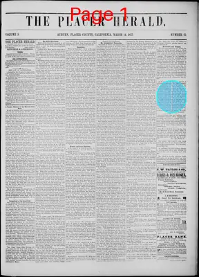Page thumbnail for The Placer Herald