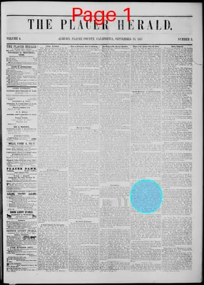 Page thumbnail for The Placer Herald