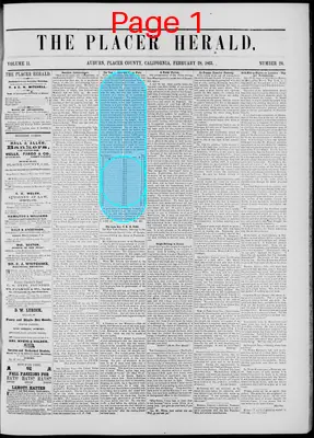 Page thumbnail for The Placer Herald