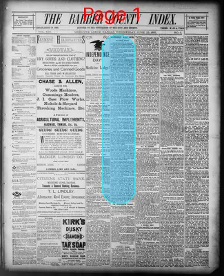 Page thumbnail for Barbour County Index