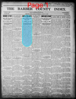 Page thumbnail for Barbour County Index