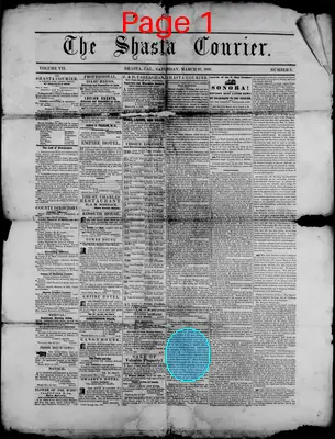Page thumbnail for The Shasta Courier