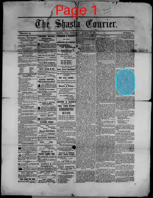 Page thumbnail for The Shasta Courier
