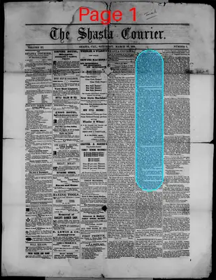 Page thumbnail for The Shasta Courier