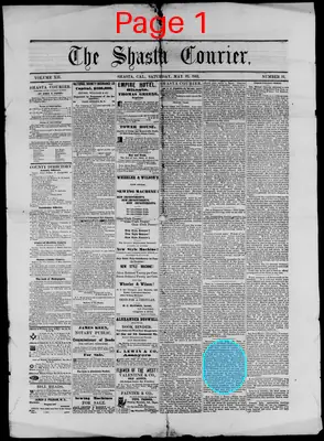Page thumbnail for The Shasta Courier