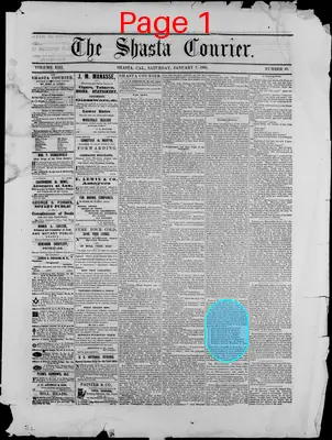 Page thumbnail for The Shasta Courier