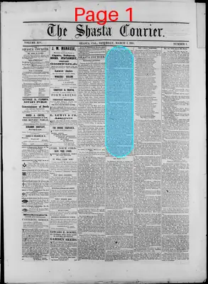 Page thumbnail for The Shasta Courier