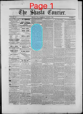 Page thumbnail for The Shasta Courier