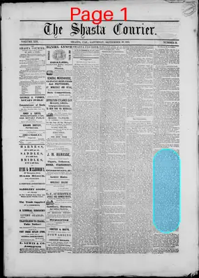 Page thumbnail for The Shasta Courier