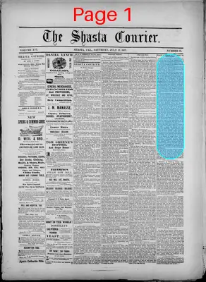 Page thumbnail for The Shasta Courier