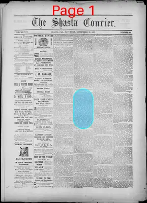 Page thumbnail for The Shasta Courier