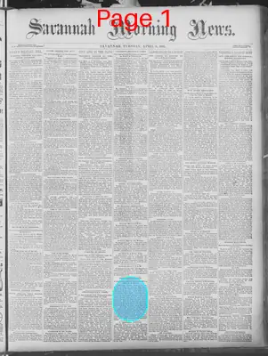 Page thumbnail for Savannah Morning News